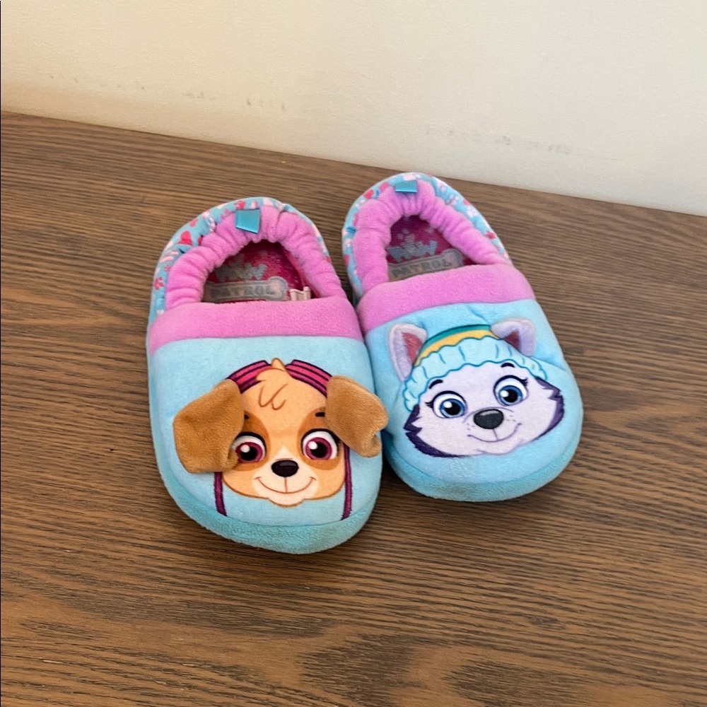 Girls Paw Patrol Skye & Everest Character Slippers Size 9/10